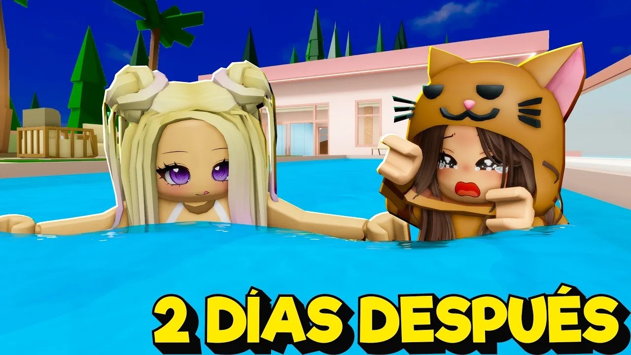 La ÚLTIMA EN SALIR de la PISCINA GANA con Mandarina en Brookhaven Roblox