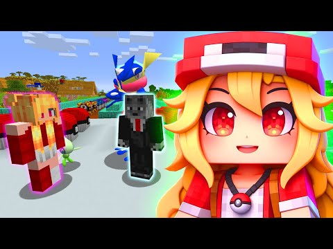 CORRIDA de LUCKY PIXELMON em DUPLAS com POKEMON SHINY no MINECRAFT