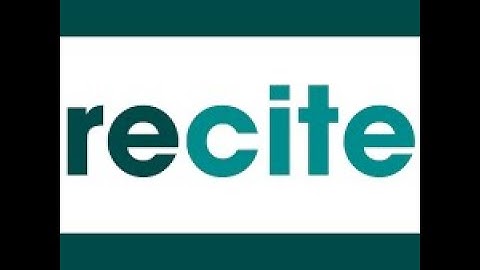 Recite works: How to submit a proper recite works