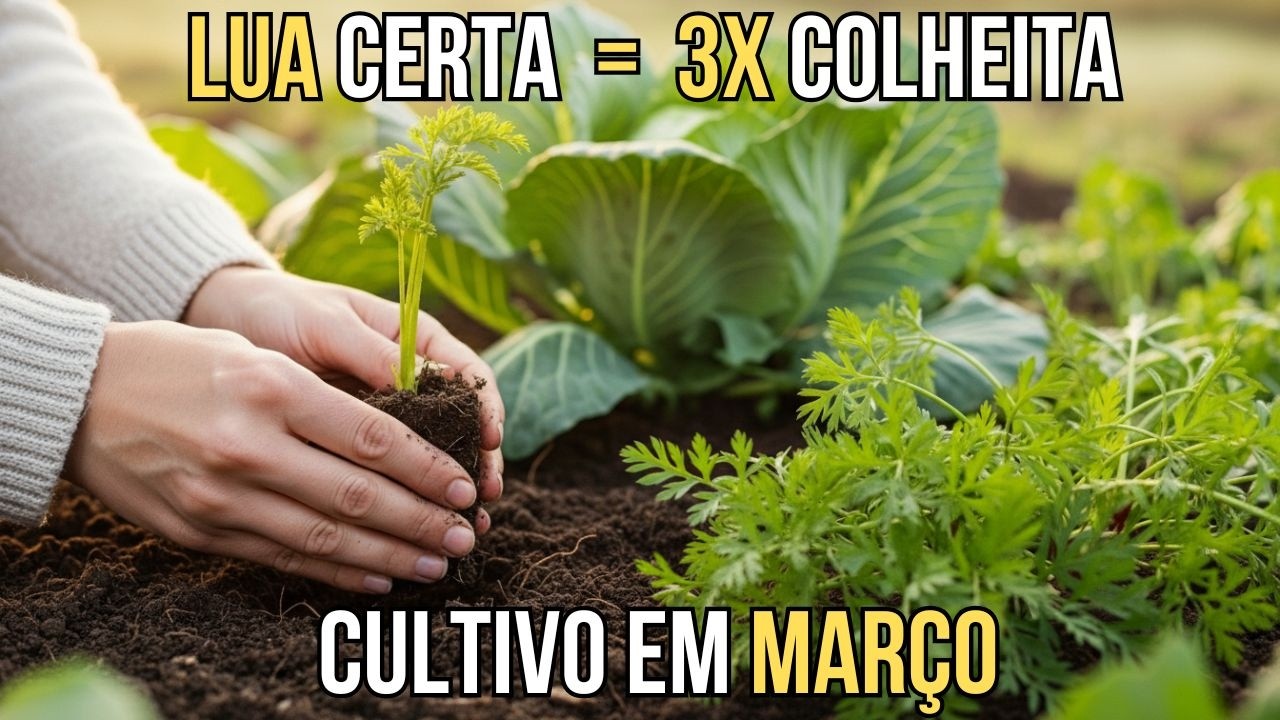 Faça Estes 7 CULTIVOS agora na LUA NOVA de MARÇO e Colha ANTES do FRIO Chegar