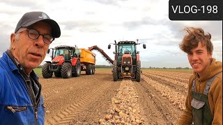 FARMVLOG #198 loading onions, harvesting potatoes for the first time!