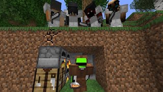 : Minecraft Speedrunner VS 4 Hunters