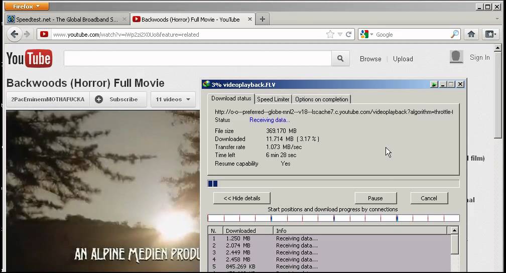 10Mbps VIP mac Download Test on Internet Download Manager