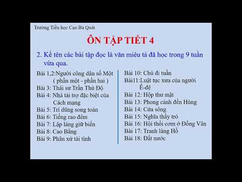 Tiếng việt 5 - Ôn tập giữa HKII tiết 4