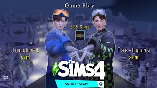 BTS Sims with Snow sport extreme [TS4 Game Play]