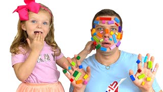 LEGO stuck to my dad's face / Lego hands