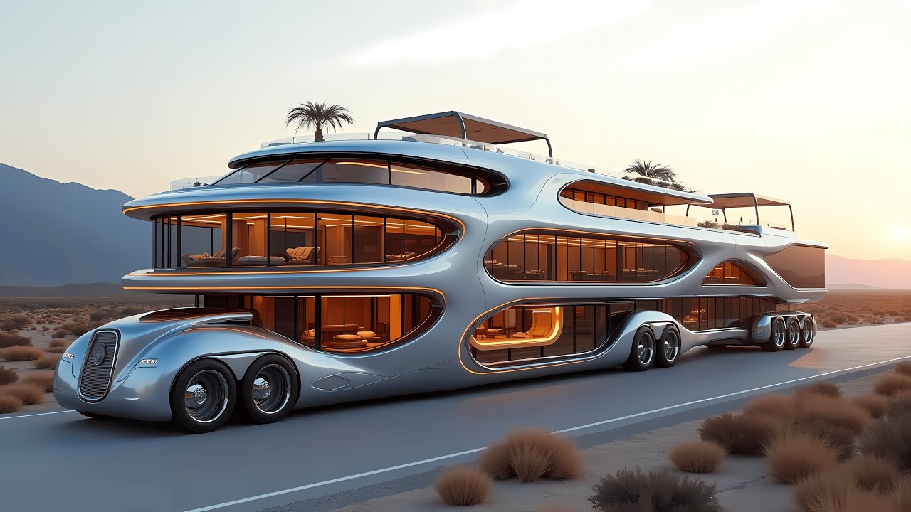 Inside the $50 Million Futuristic Motorhome of 2026 – A Mansion on Wheels!