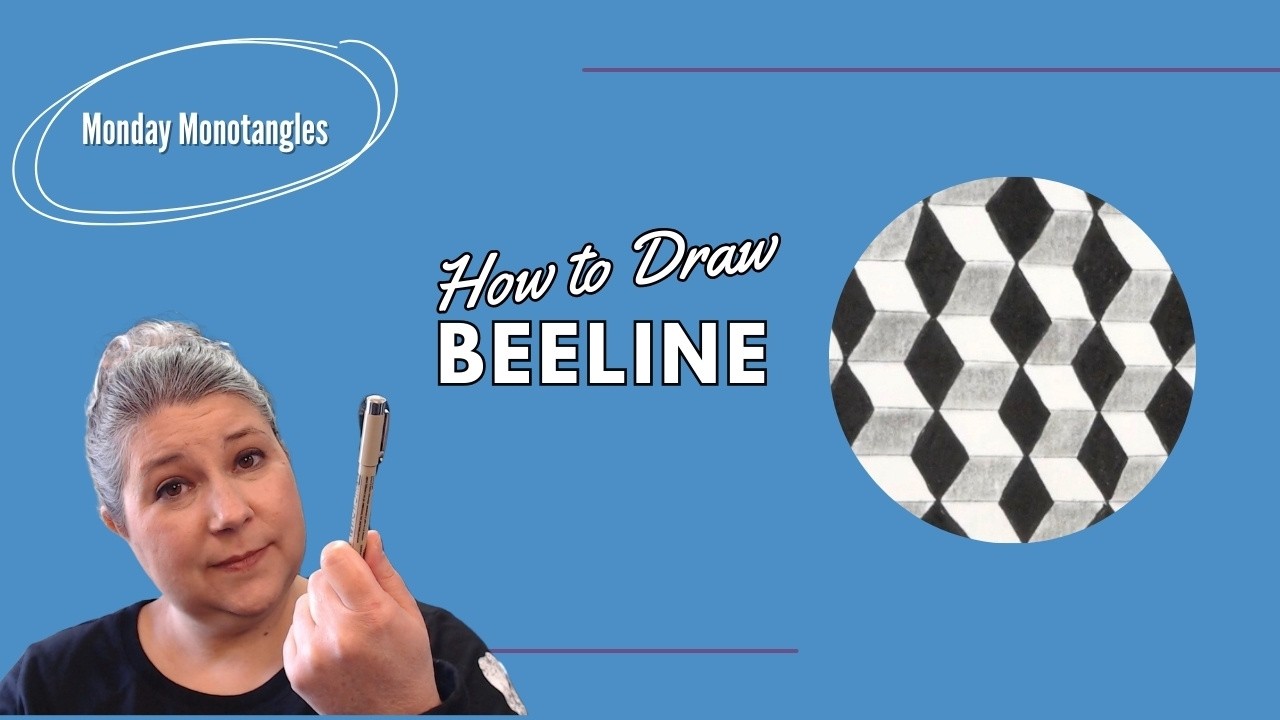 The SECRET to Mastering the Beeline Zentangle Pattern - YouTube