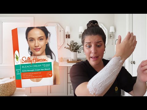 Video: Sally Hansen Extra Strength Crème Hair Bleach za pregled obraza in telesa