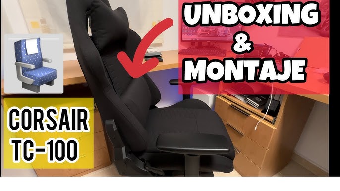 LEATHERETTE GAMING CORSAIR -2023 GAMING BUILD BEST - CHAIR ( TC100 VIDEO ) YouTube RELAXED CHAIR AND UNBOXING