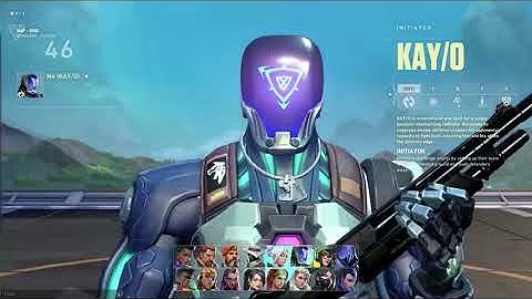 Valorant: KAY/O Agent Select Animation #shorts
