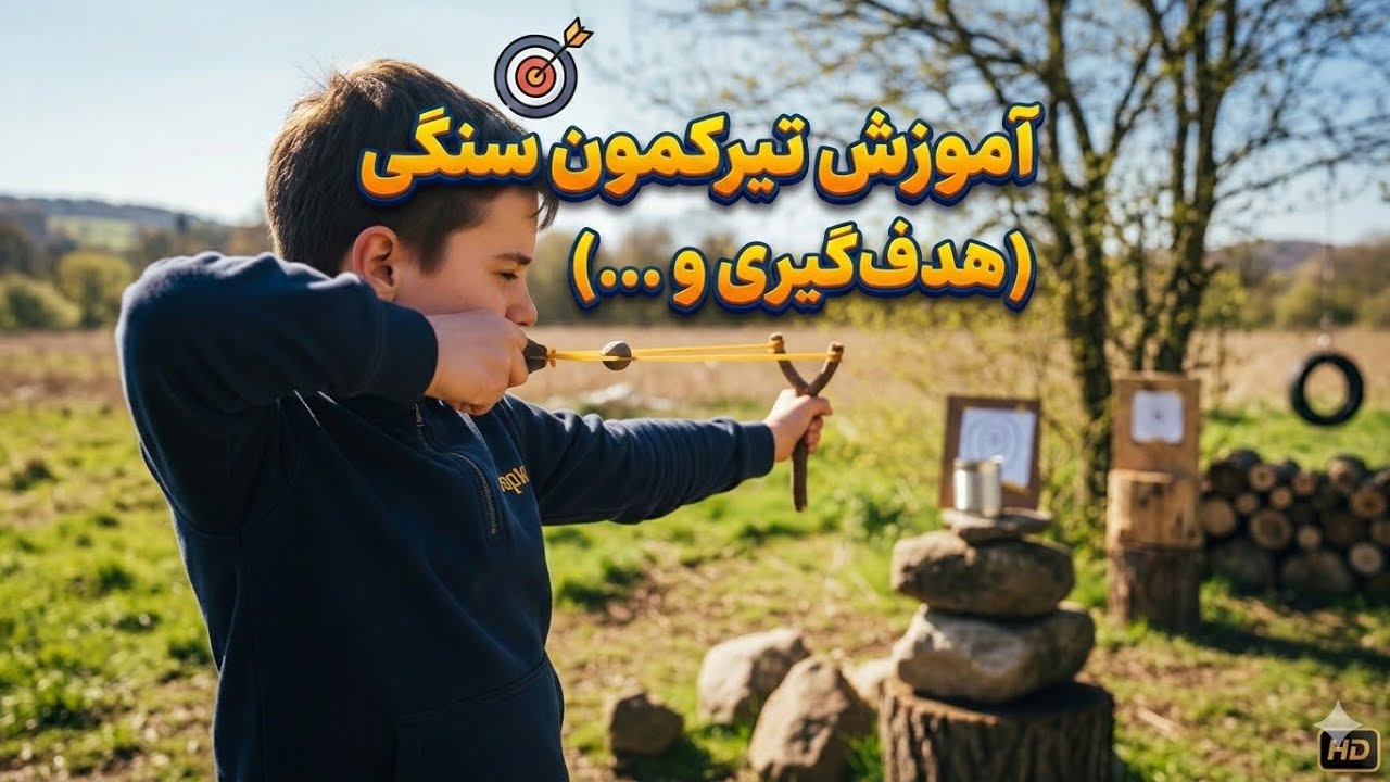 آموزش کامل تیرکمان سنگی (هدف‌گیری و …)