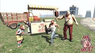 Franklin Fight Mr Meat in Indian Bike Driving 3D