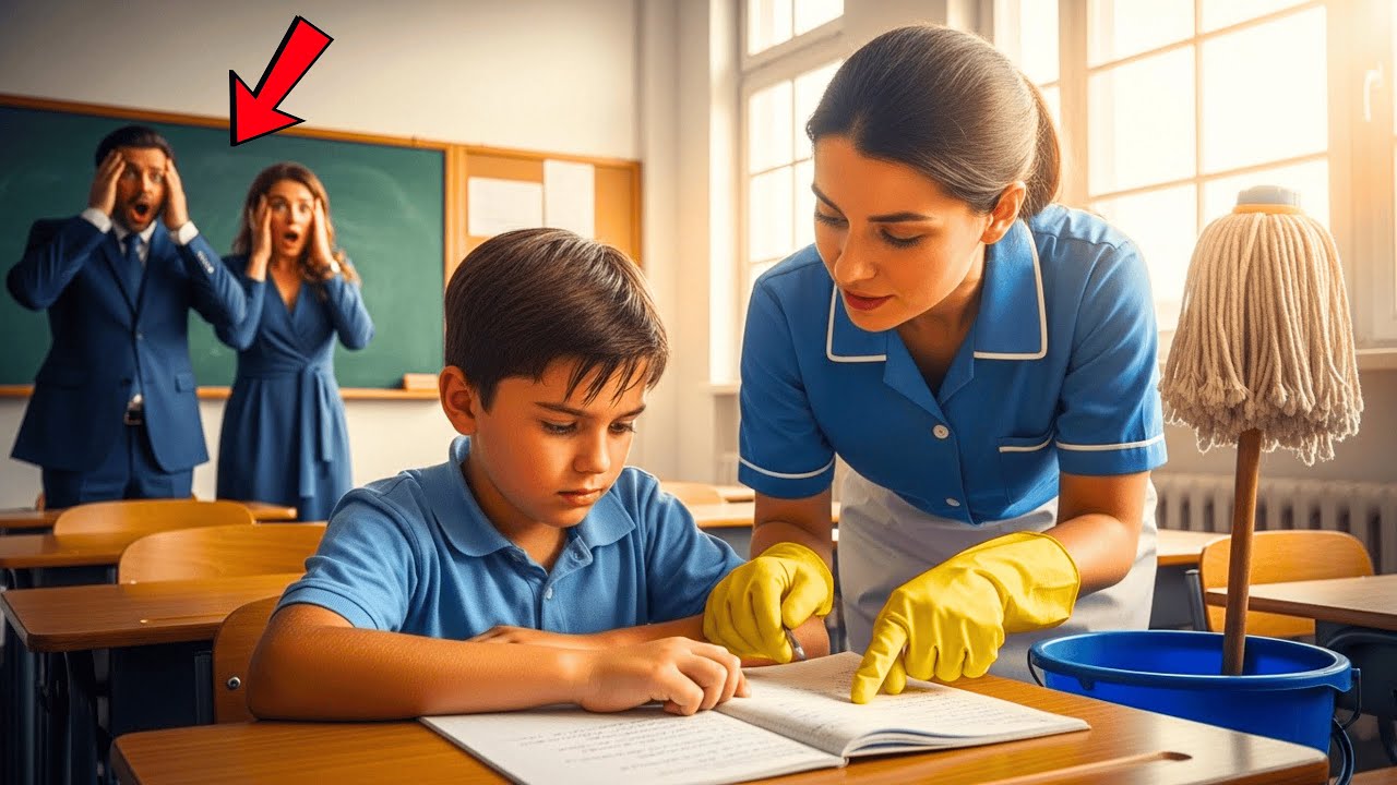 Fiul milionarului pică examenele finale… și mama singură, menajeră, îl ajută să treacă anul!