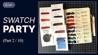 Inky Fingers: Swatch Party (Part 2/10) Swatching my complete ink collection