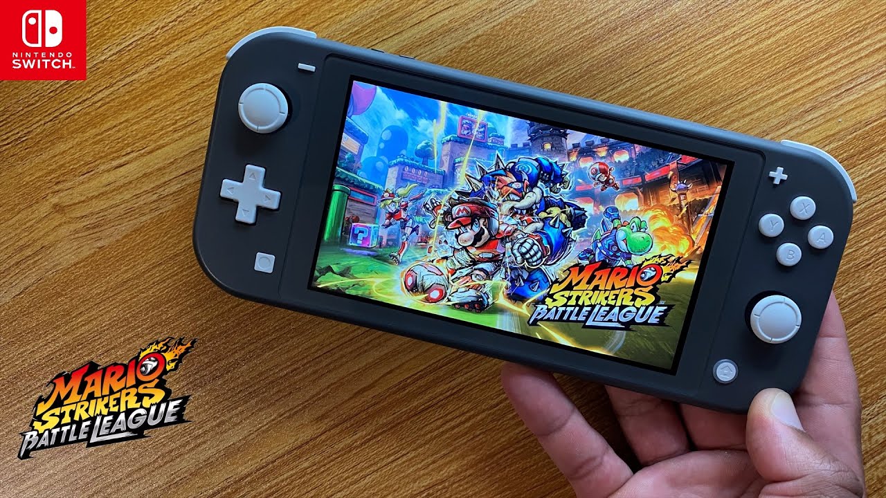 Mario Strikers: Battle League Nintendo Switch Lite Gameplay