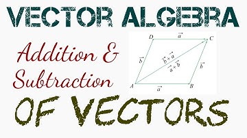 Vector Algebra: Addition & Subtraction of Vectors||Triangle Law||Parallelogram Law