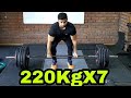220KgX7||Deadlift||Guru ji Mr Mukesh Gahlot