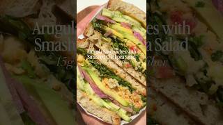 On a quest to find the perfect summer sandwich
These 15-minute Smashed Chickpea Salad Sandwiches layer a zesty arugula salad, a Mediterranean-inspired chickpea salad, and fresh veggies between slices of sourdough for a refreshing and fiber-packed lunch! Vegan, Gluten-Free Option. On a quest to find the perfect summer sandwich