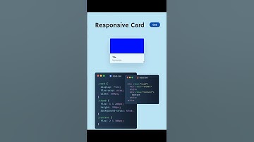Responsive card #css #html