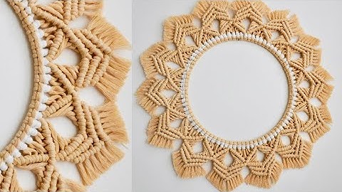 DIY Tutorial Macrame Mirror Handmade