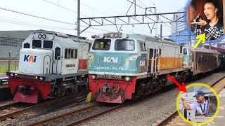Kumpulan Kereta Api KRL dan Lokomotif di Stasiun Jakarta, ada MASINIS HITS & KERETA WISATA RETRO !