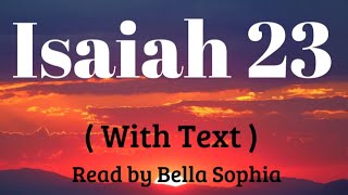 Isaiah's Prophecy: Yahweh's judgment on the arrogant Tyre | Isaiah 23