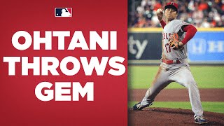 Ohtani THROWS GEM and puts on SHO in Houston! Strikes out TWELVE in 6 innings!