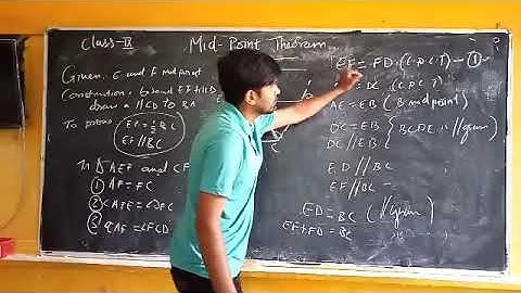 ICSE Class 9 Maths - mid point theorem Ch 11