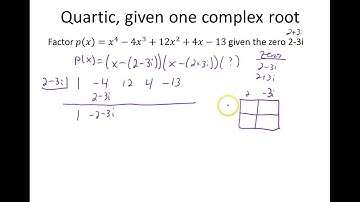 Synthetic Division with Imaginary Numbers
