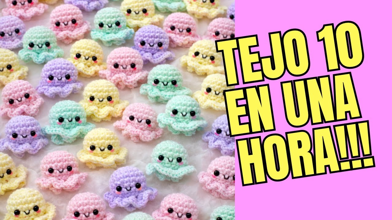 PARA TEJER EN 1O MINUTOS Y HACER EN CANTIDAD!!! EMPEZA TU EMPRENDIMIENTO TEJIENDO PULPITOS!❤️💪