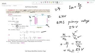 module 3 math of half wave &amp; full wave bridge rectifier