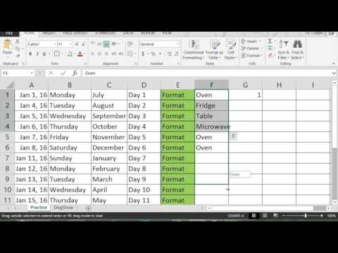 Video: Wo ist AutoFill Excel 2013?