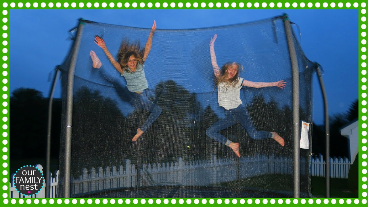 NIGHT TIME TRAMPOLINE TRICKS