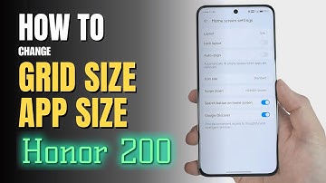 How to change Grid size on HONOR 200