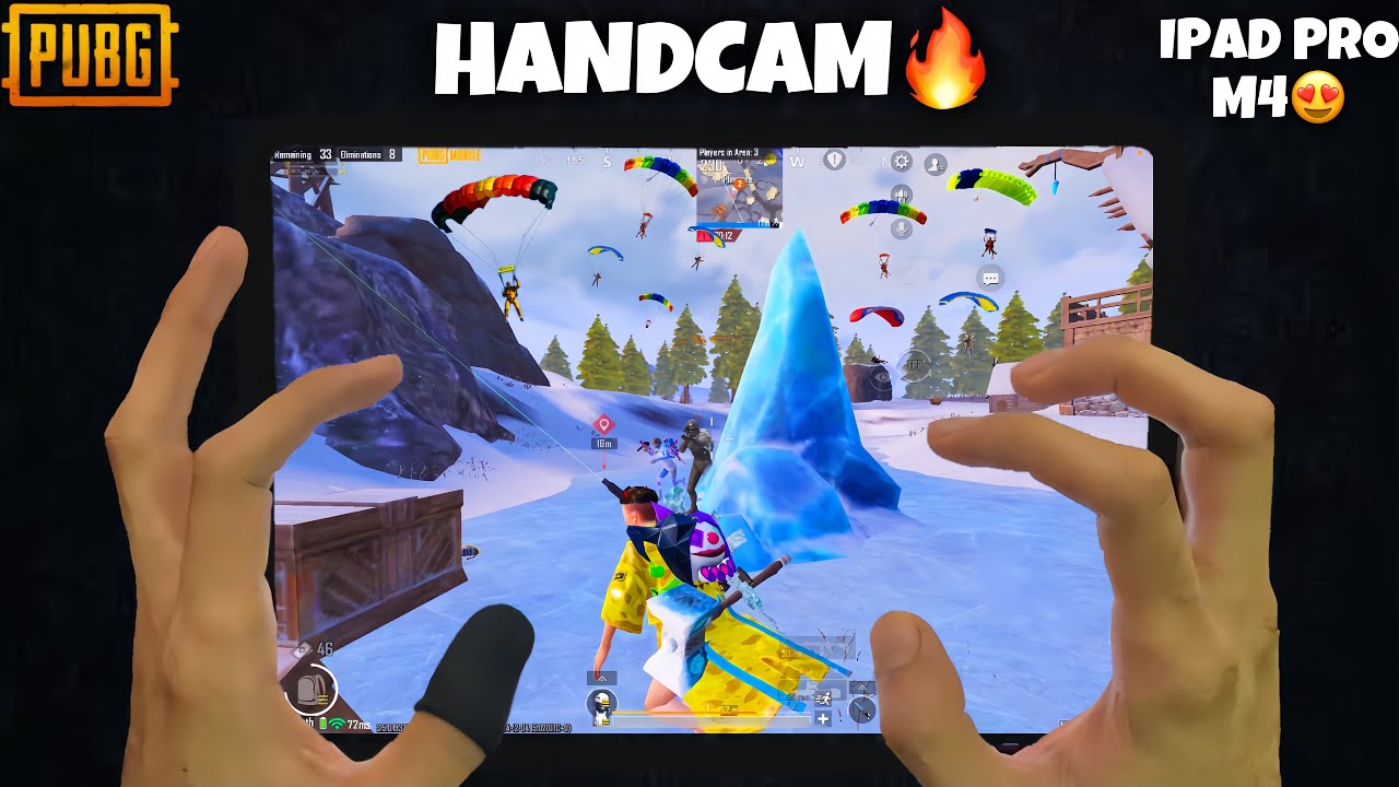 BEST HANDCAM 5 FINGER + GYROSCOPE IPAD PRO M4 PUBG MOBILE - YouTube
