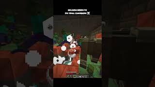 The entire population of Minecraft is chasing you ☠️ #shorts #minecraft