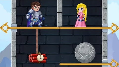 Rescue Hero Gameplay All Level/ Pull The Pin Solution - Mobile Game