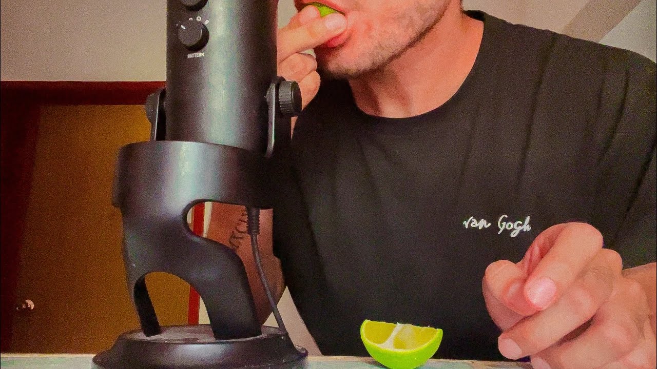 ASMR chupando Limón con Sal 🍋‍🟩🧂Te hago Salivar | ASMR español | Mouth Sounds | ASMR casero