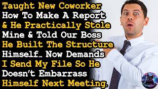 Coworker Claimed My Report As His, Now Demands I Send My File So He Doesn't Embarrass Himself AITA