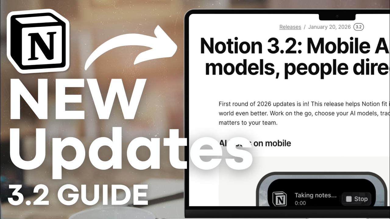 NEW Notion Update 3.2! All Latest Features, AI, Calendar & Mail - YouTube