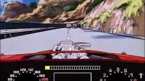 Road Blaster ~1985 Data East Laserdisc~ Arcade attract sequence