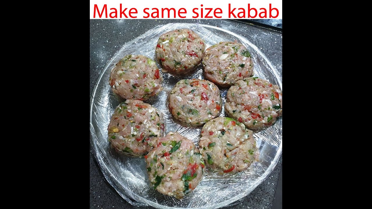 Abida Rashid How to make quick same size kebab/Abida Rashid - YouTube