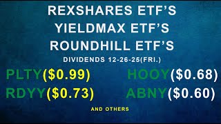 〽️RexShares YieldMax & RoundHill GP#2 ~ WK#4 |🔥Distribution Announcement | 📈...V158 | 12.24.25