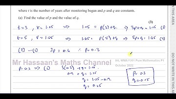 WMA11/01 (Edexcel) IAL P1 October 2022, Q3, Simultaneous Equations, Word Problem