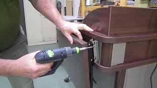 Honors Lectern Flip-Up Shelf Installation Add Laptop Space Fast