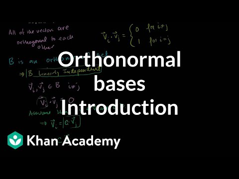 Video: Waarom is een orthonormale basis belangrijk?