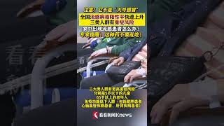 全国流感病毒阳性率快速上升！三类人群有重症风险 #流感#甲流#病毒#疫苗#感冒#shorts