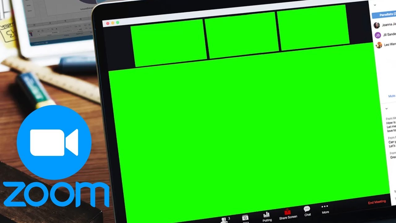 zoom virtual background green screen