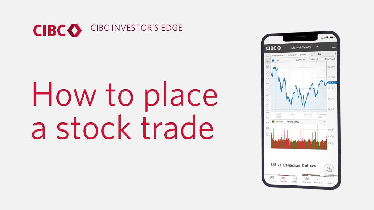 CIBC Investor’s Edge: How to place a stock trade - YouTube